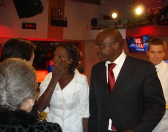 Romuald Dzomo lors du Grand Jury RTL LCI Le Figaro avec Rama Yade