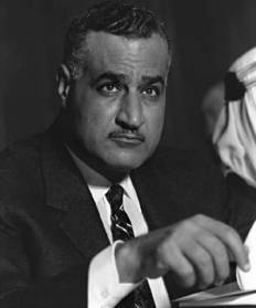 Le prsident gyptien Gamal Abdel Nasser