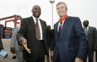 Laurent Gbagbo et Vincent Bollor