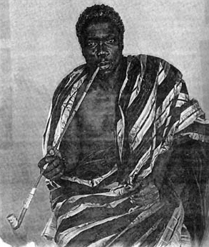 Behanzin (1844-1906), roi du Dahomey acheta des fusils et des canons  des marchands allemands et se constitua une arme de 15 000 hommes afin de resister  la pression etrangre sur son royaume