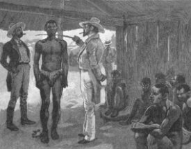 Achat desclaves dans un barracone, march desclaves, Havane, Cuba, 1837.