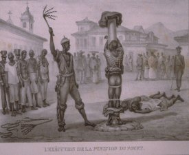 Flagellation publique desclaves, brsil, 1830. 