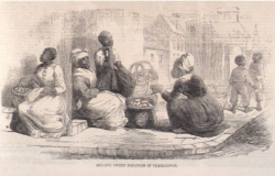 Esclaves vendeuses de patates douces, Charleston, Caroline du Sud, 1861