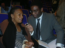 Christiane Taubira et notre journaliste