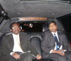 Jacques Bonjawo et Anshumali Bushan, dirigeant d'une SSII