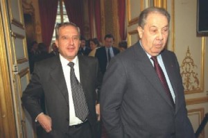 Jean-Charles Marchiani et Charles Pasqua, en 2000