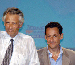 Dominique de Villepin et Nicolas Sarkozy