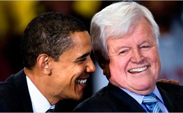 Barack Obama et Ted Kennedy