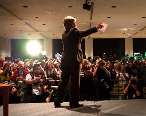 Hillary Clinton en meeting lundi dans l'Ohio