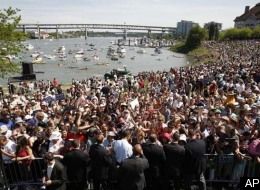 75 000 personnes �taient rassembl�es � Portland pour soutenir Barack Obama