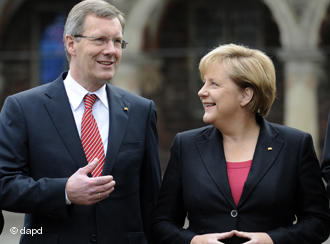 Christian Wulff et Angela Merkel