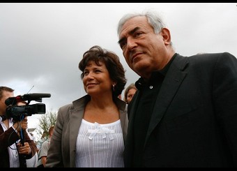 Dominique Strauss Kahn et son pouse Anne Sainclair