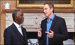 Thabo Mbeki et Tony Blair