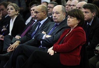 Martine Aubry lors du meeting de Franois Hollande  la Maison des Metallos
