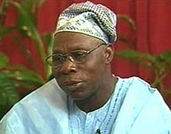 L'ancien prsident nigrian Olusegun Obasanjo
