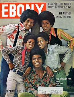 Les Jackson Five en couverture d'Ebony de septembre 1970