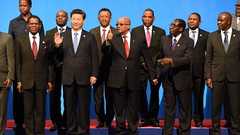 Xi Jinping et ses homologues africains en Afrique du Sud