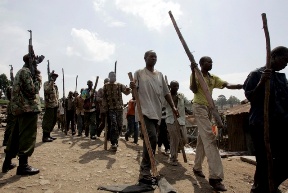 Membres de la secte à Mathare