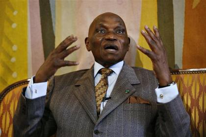 Le président sénégalais Abdoulaye Wade