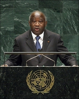 Le prsident ivoirien Laurent Gbagbo