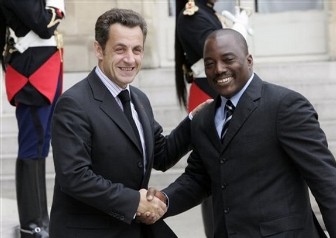 Nicolas Sarkozy et Joseph Kabila le 16 juillet dernier