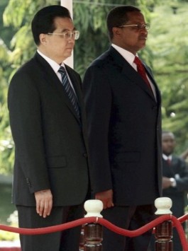 Hu Jintao et Jakaya Kikwete, prsident tanzanien
