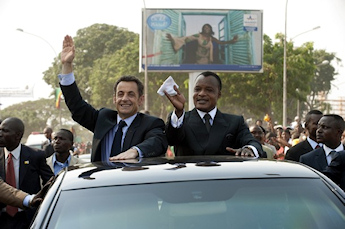 Nicolas Sarkozy et Denis Sassou Nguesso