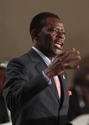 Teodoro Obiang Nguema, le prsident en exercice de l'Union africaine