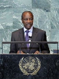 Alpha Cond  la tribune de l'ONU le 23 septembre 2011