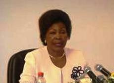 Yvonne Mougany, ministre des PME et de l'artisanat