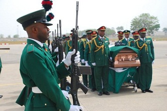 Le cercueil d'Odumegwu Ojukwu