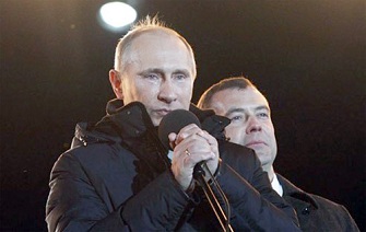 Les pleurs de Vladimir Poutine  l'annonce de sa rlection...