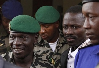 Le capitaine Sanogo, chef des putschistes, ce jeudi  Bamako
