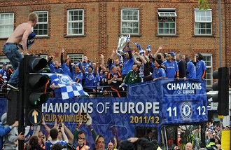 Chelsea fte son titre de champion d'Europe
