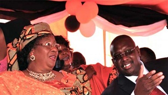 Joyce Banda, présidente du Malawi et Khumbo Kachali, vice président
