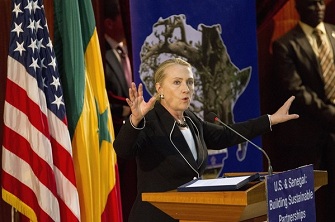 Hillary Clinton  Dakar le 1er aot 2012