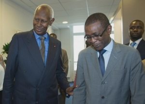 Youssou Ndour et Abdou Diouf