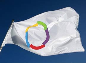 Le drapeau de la francophonie