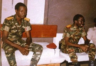 Blaise Compaor et Thomas Sankara dans les annes 80