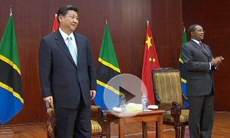 Xi Jinping et son homologue tanzanien