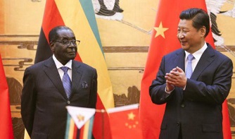 Robert Mugabe et son homologue Xi Jinping