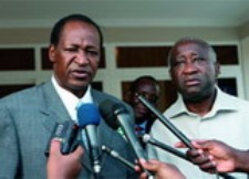 Blaise Compaor et Laurent Gbagbo