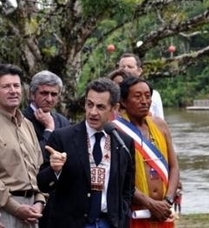 Le prsident Sarkozy en Guyane