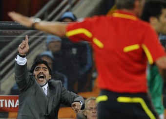 Le sélectionneur argentin Diego Maradona