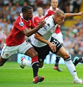 Patrice Evra a repris le championnat anglais avec Manchester United