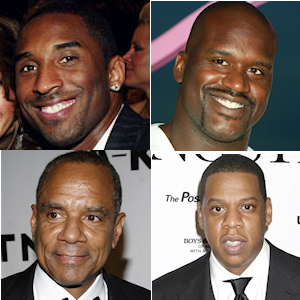 Kobe Bryant, Shaquille O'neal, Jay-Z et Ken Chenault