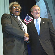 Don King soutient Georges W. Bush