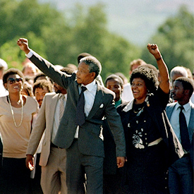 Nelson Mandela  sortie de prison