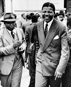 Nelson Mandela en 1958 lors de son procs