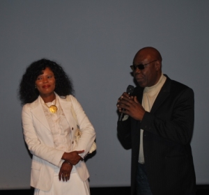 Calixthe Beyala et Manu Dibango en avril 2010